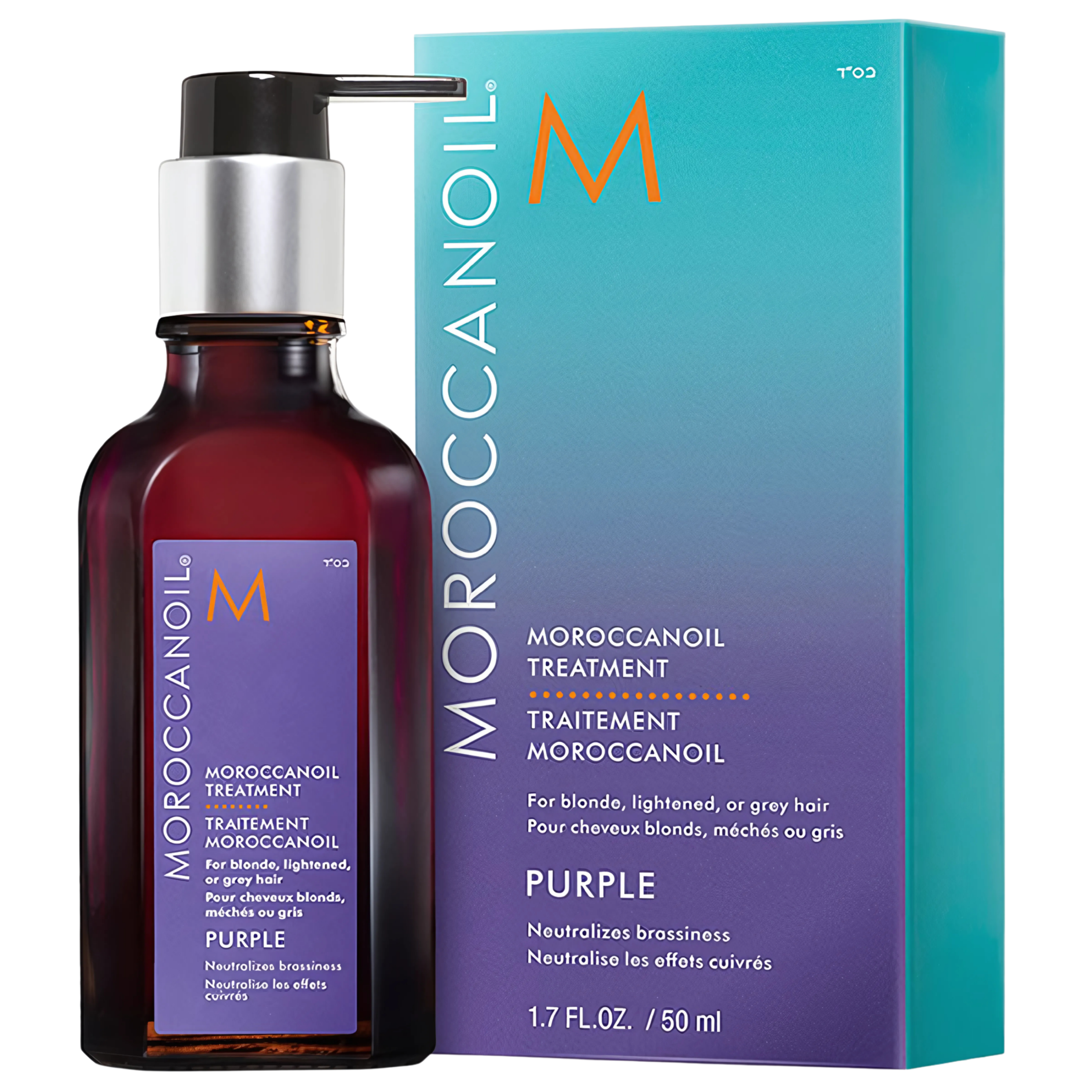Moroccanoil Treatment Purple olejek arganowy do włosów blond i siwych 50 ml