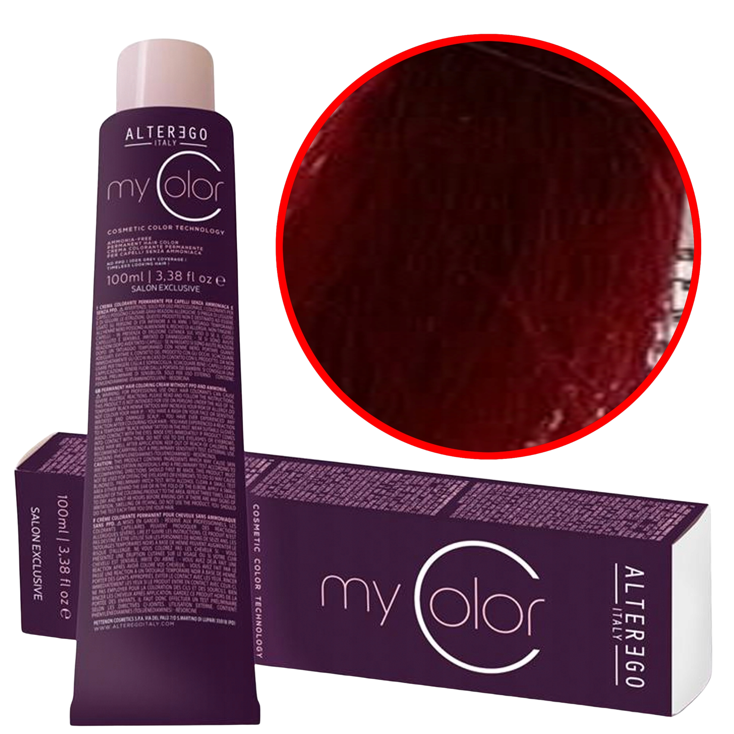 Alter Ego My Color 6/666 farba do włosów ciemny blond potrójnie czerwony 100ml