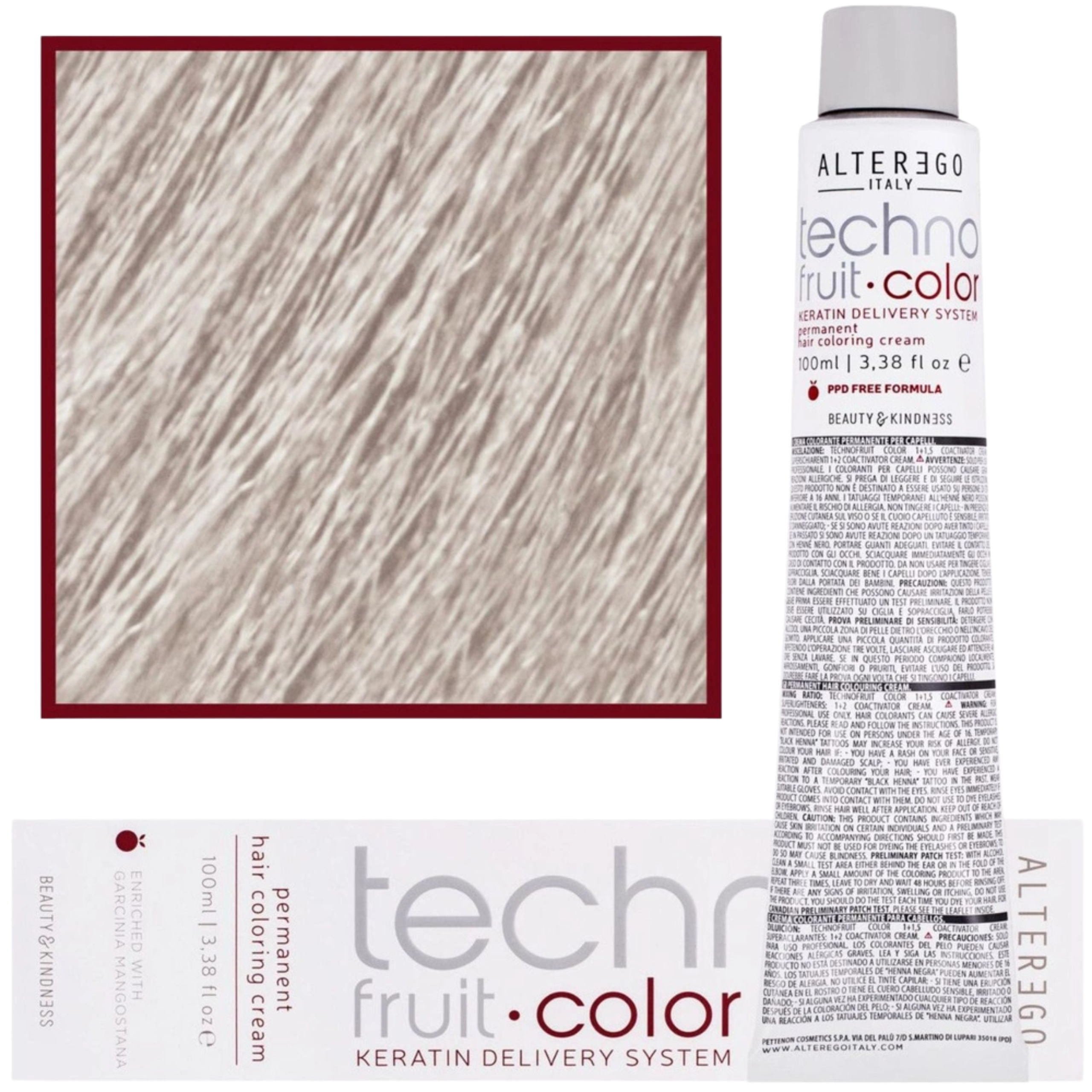 Alter Ego Technofruit Color 11/21 farba do włosów rozjaśniający blond popiel irys 100ml