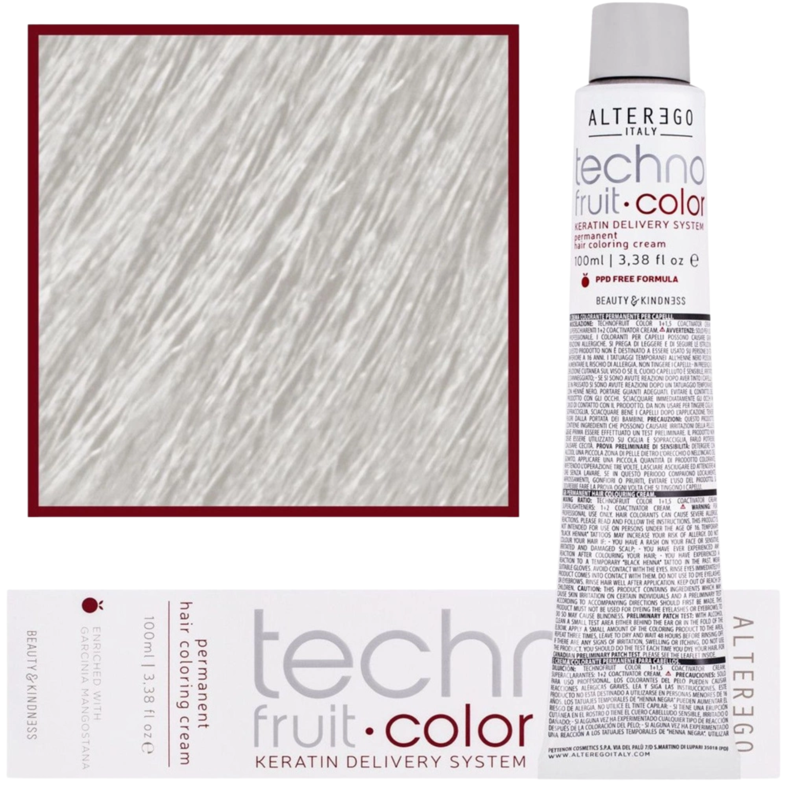 Alter Ego Technofruit Color 10/1 farba do włosów platynowy blond popielaty 100ml