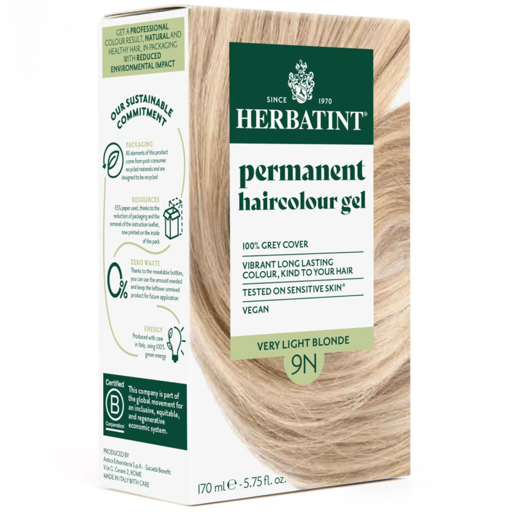 Herbatint Farba 170ml 9N Bardzo Jasny Blond