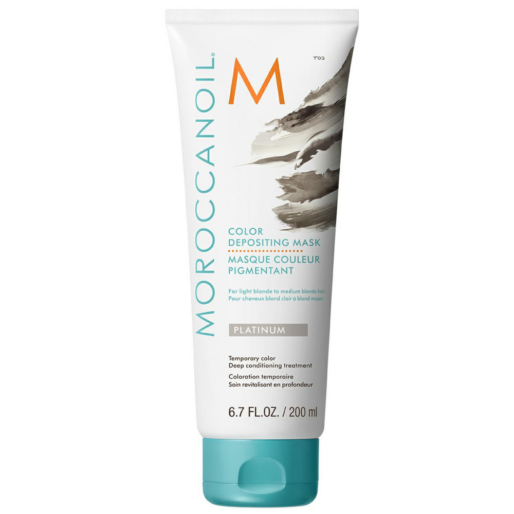 Moroccanoil Color Depositing Mask Platinum Koloryzująca Maska Do Włosów 200 ml
