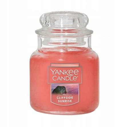 Yankee Candle Small Jar świeca zapachowa Cliffside Sunrise cytrusy kwiaty morskie 104 g