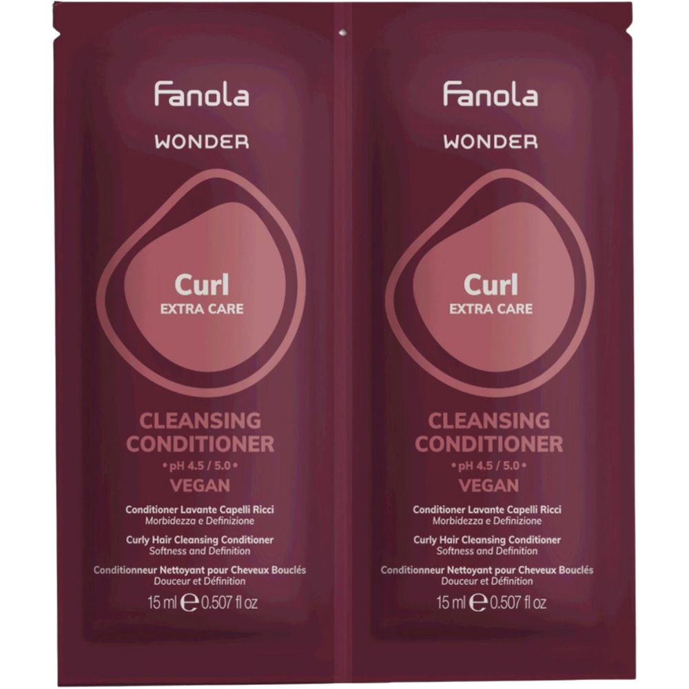 Fanola Wonder Curl zestaw szampon + maska do włosów kręconych 2x15ml