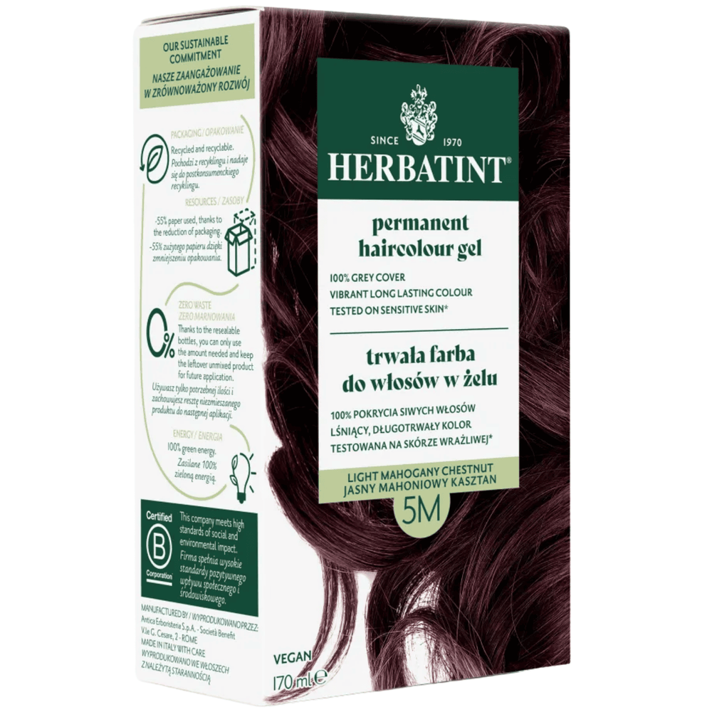 Herbatint Farba 5M Jasny Mahoniowy Kasztan 150ml