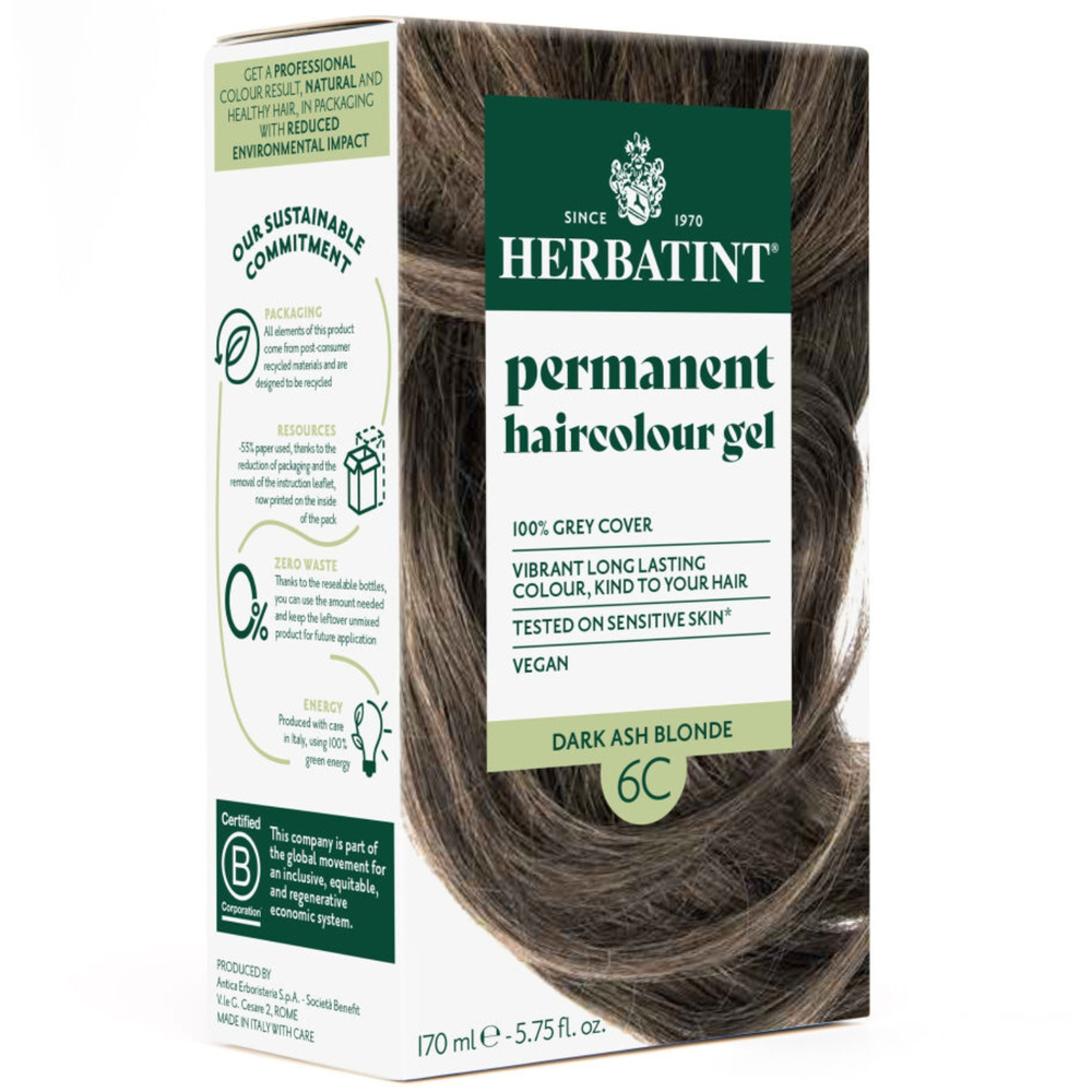 Herbatint Farba 170ml 6C Ciemny Popielaty Blond