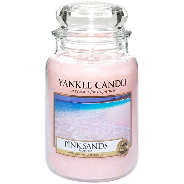 Yankee Candle Large Jar świeca zapachowa Pink Sands cytrusy kwiaty wanilia 623 g