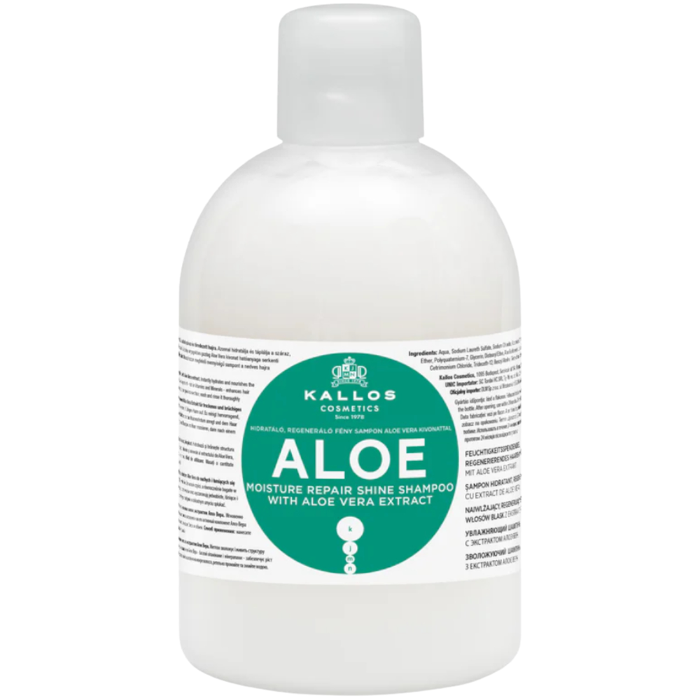 Kallos Aloe Szampon Nawilżająco-Wygładzający z Aloesem 1000ml