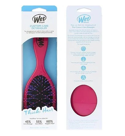 Wet Brush Detangler szczotka do rozczesywania grubych włosów różowa