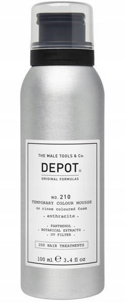 Depot NO. 210 Temp Colour Mousse Anthracite100ml