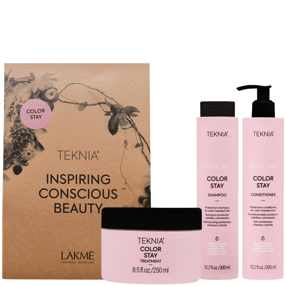 Lakme Teknia Color Stay Zestaw Pielęgnacyjny Szampon + Odżywka 2x300+250ml