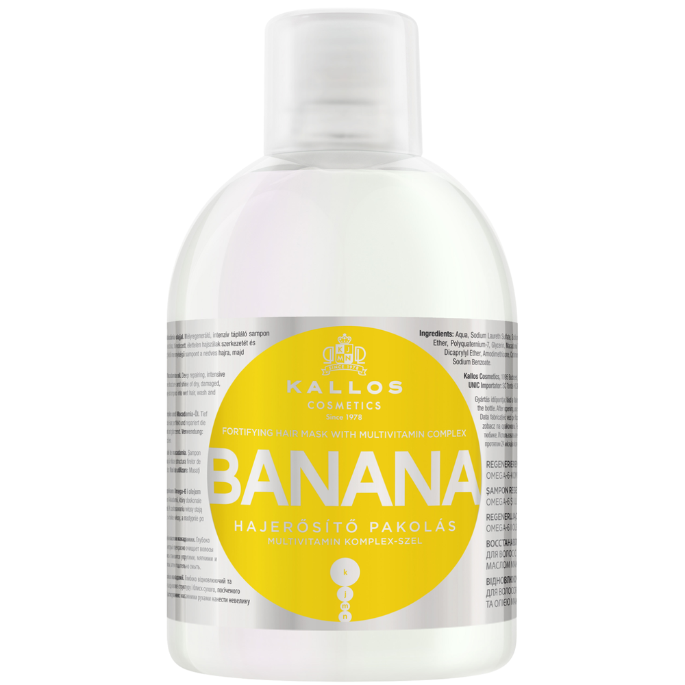Kallos Banana Szampon Wzmacniający z Ekstraktem z Banana 1000ml