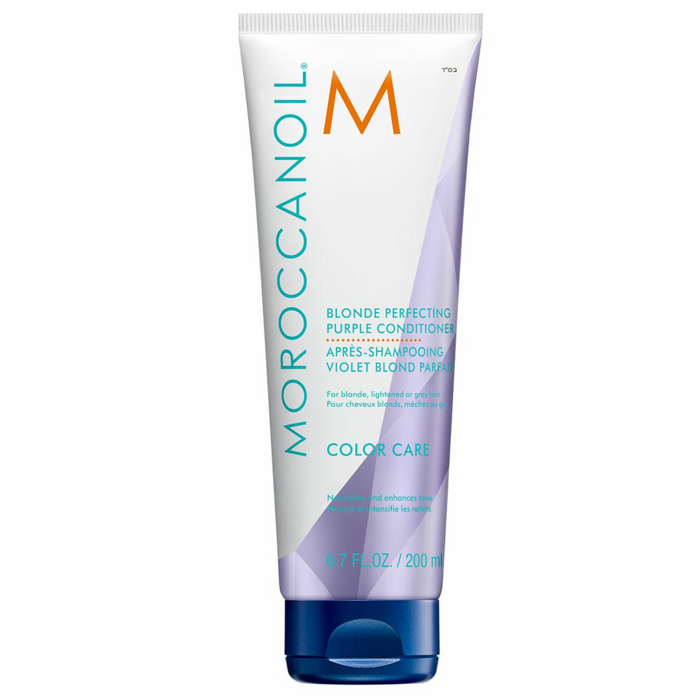Moroccanoil Blonde Perfecting – Odżywka do włosów blond i siwych 200 ml