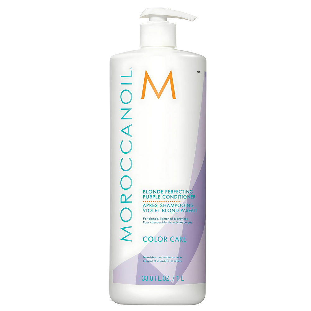 Moroccanoil Blonde Perfecting - Odżywka do włosów blond i siwych 1000 ml