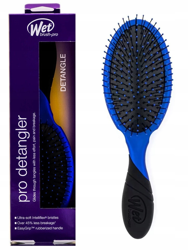 Wet Brush Pro Detangler profesjonalna szczotka do rozczesywania włosów granatowa