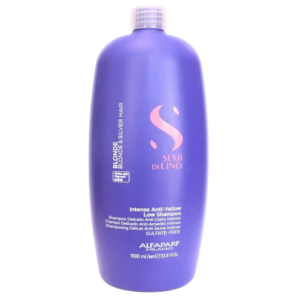 Alfaparf SDL Intense Anti-Yellow Low Szampon do Włosów Blond Neutralizujący Żółte Odcienie 1000 ml