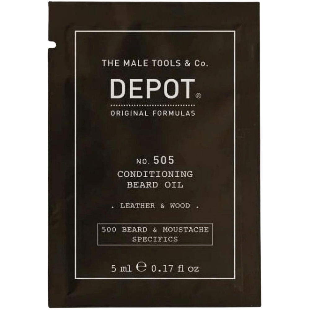 Depot No.505 Olejek do Brody Leather & Wood 5ml Nawilżający i Zmiękczający