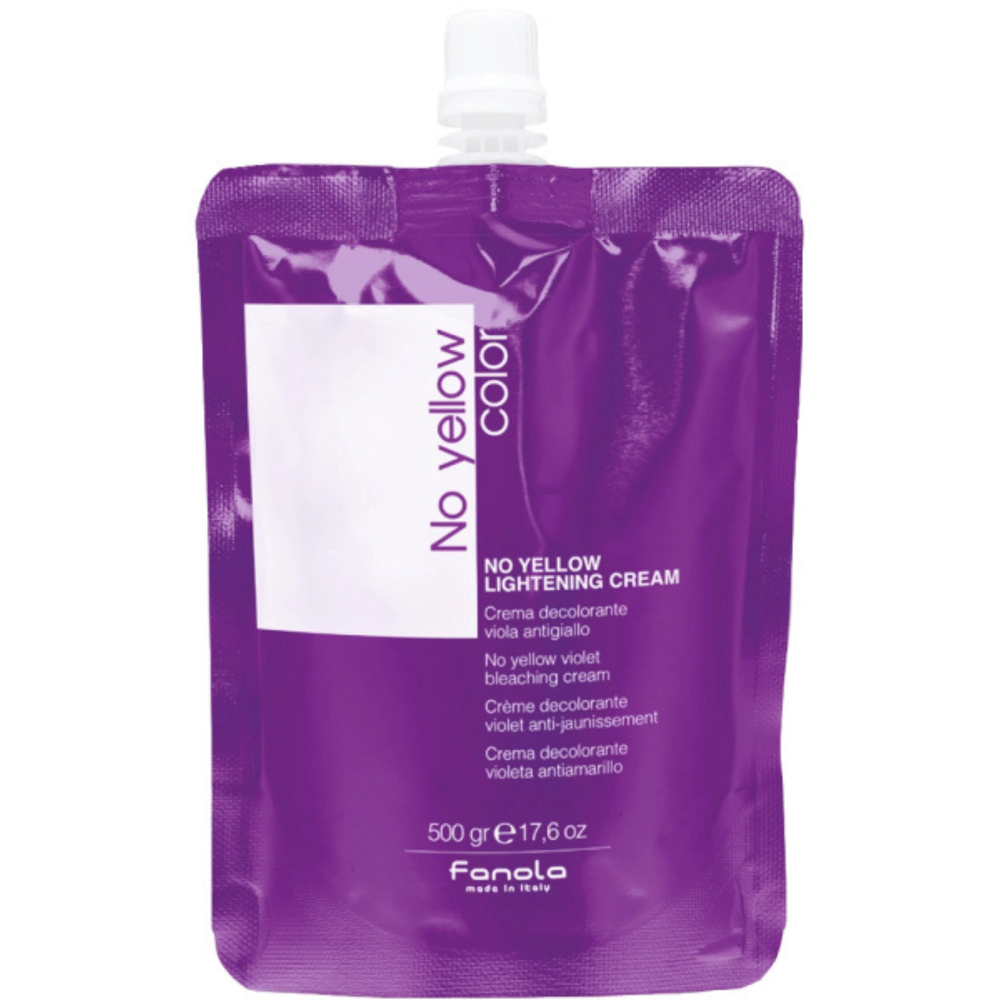 Fanola No Yellow rozjaśniacz w kremie neutralizujący żółte tony 500g