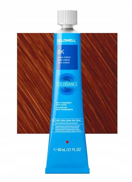 Goldwell Colorance Farba do Włosów 6-K 22 Miedziany Ciemny Blond 60ml