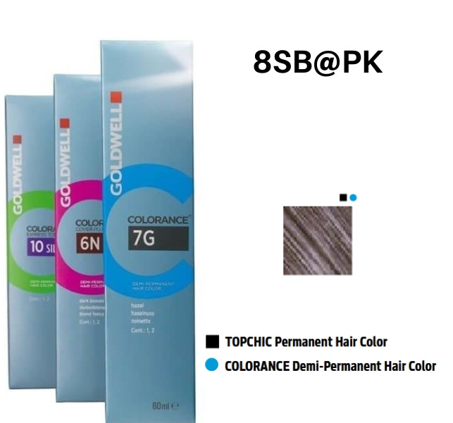 Goldwell Colorance Farba do Włosów 8SB@PK 22 Srebrno-Beżowy Blond 60ml