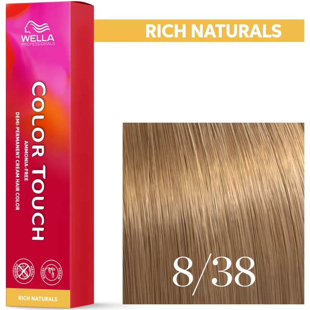 Wella Farba Color Touch 60ml 8/38